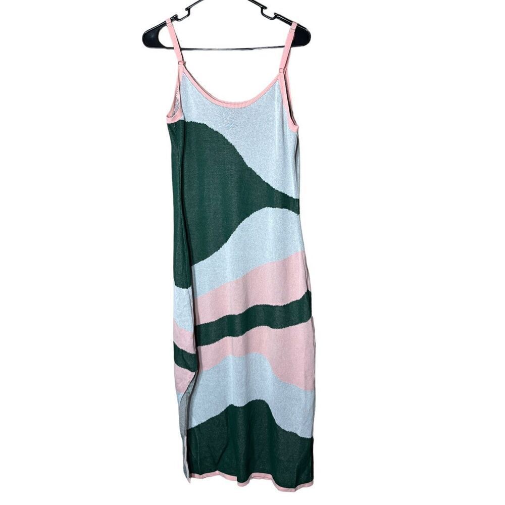 Cider Contrasting Knit Cami Midi Dress Size XL